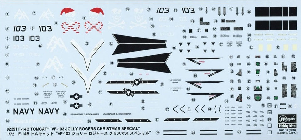 1/72 F-14B Tomcat "VF-103 Jolly Rogers Christmas Special" by Hasegawa