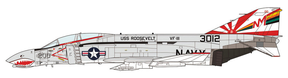 1/48 F-4B/N VF111 SUNDOWNER CAG W/ONE PIECE CANOPY by HASEGAWA 07503