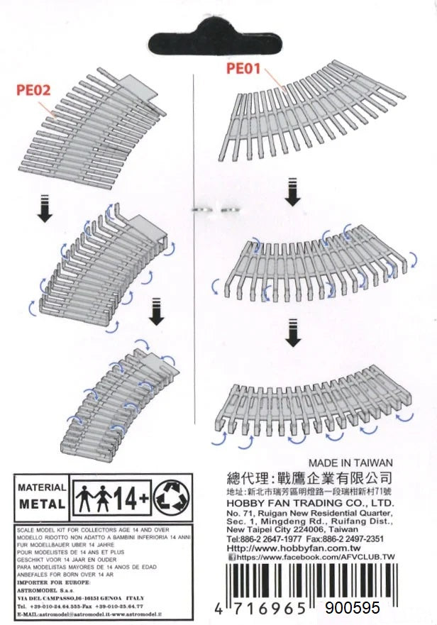 1/35 7.62mm MG & 40mm Feed Chute etching set for Wiesel AFV CLUB AG35059