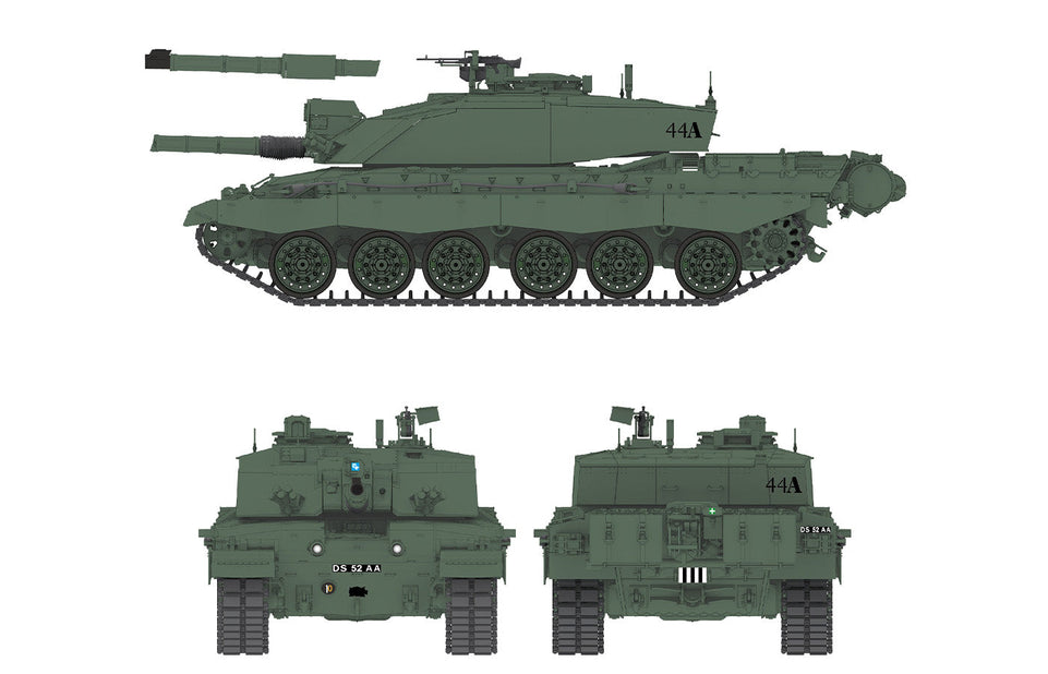 RyeField RM5039 1/35 BRITISH Main Battle Tank CHALLENGER 2 with Movable Tracks