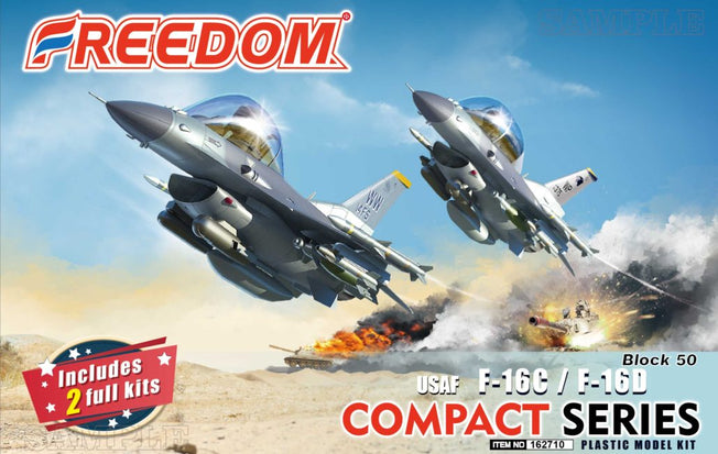 COMPACT SERIES - USAF F-16C & F-16D BLOCK 50 FALCON (2 KITS)