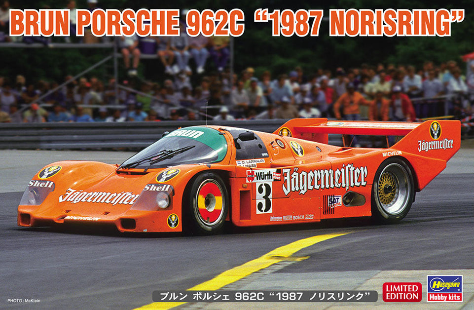 Hasegawa HAS-20557 1/24 BRUN Porsche 962C JÄGERMEISTER “1987 Noridring”