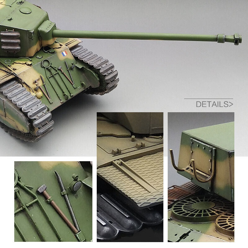 Amusing Hobby 35A025 1/35 French ARL44 Heavy Tank with Movable Tracks