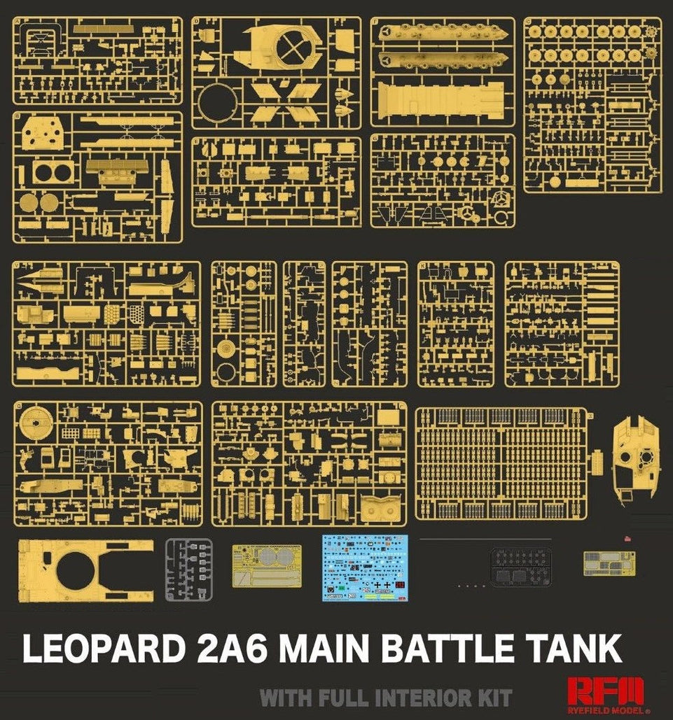1/35 German Leopard 2A6 – Full Interior, Moveable Wheels and Tracks