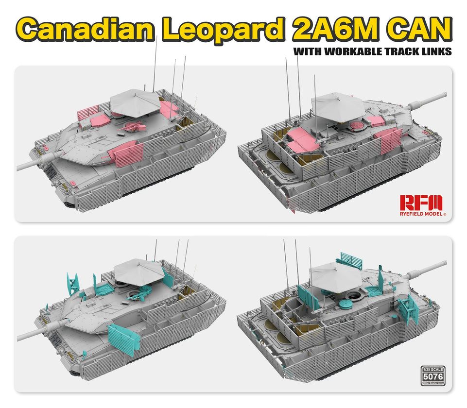 1/35 Canadian Leopard 2A6M CAN - Moveable Suspension and Tracks