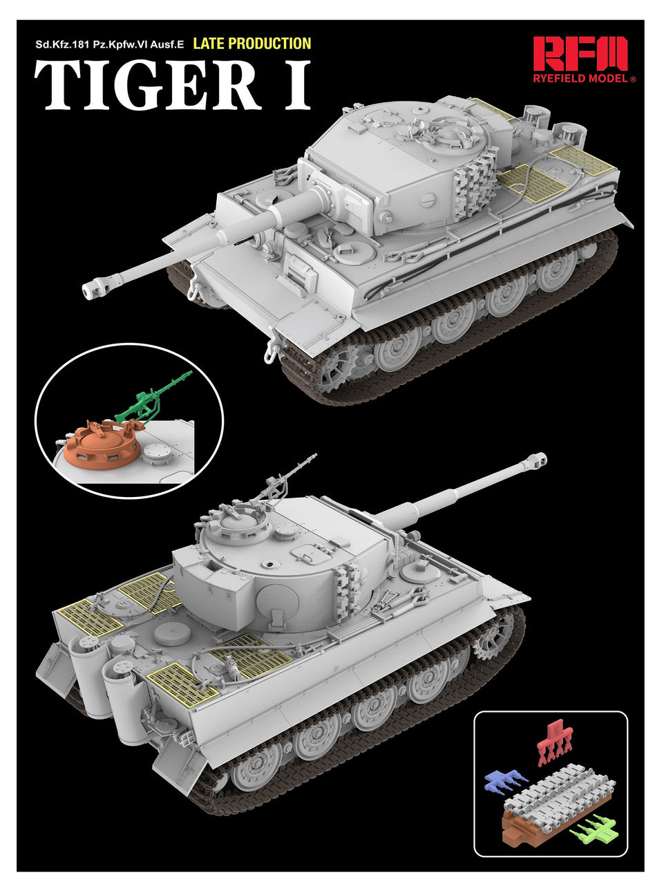 1/35 TIGER I LATE PRODUCTION with Zimmerit, Interior & Tracks