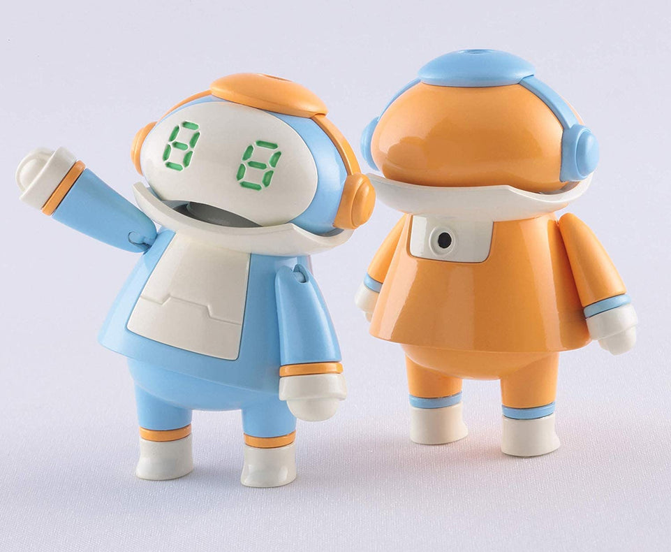 TINY MechatroMate 01 'SKY BLUE & ORANGE' (2 FIGURES) by HASEGAWA JAPAN