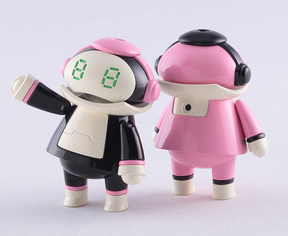 TINY MechatroMate 02 'BLACK & PEACH' (2 Figures) by HASEGAWA JAPAN