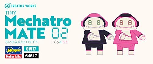 TINY MechatroMate 02 'BLACK & PEACH' (2 Figures) by HASEGAWA JAPAN