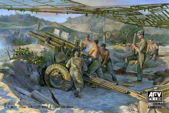 1/35 105mm HOWITZER M2A1 CARRIAGE M2A2 (WW II VERSION)
