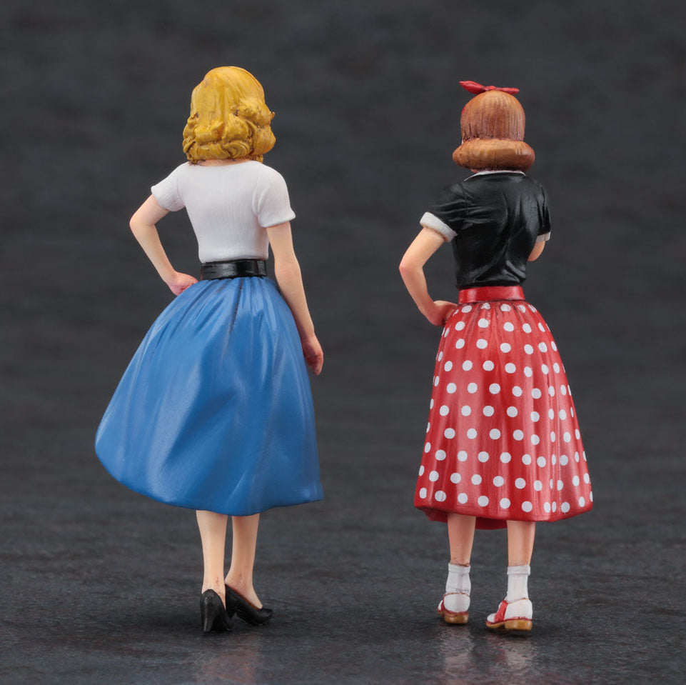 1/24 50's American Girls (2 Figures Set) By Hasegawa 29110