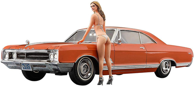 1/24 1966 AMERICAN COUPE TYPE B w/BLOND GIRL'S FIGURE HASEGAWA 52213
