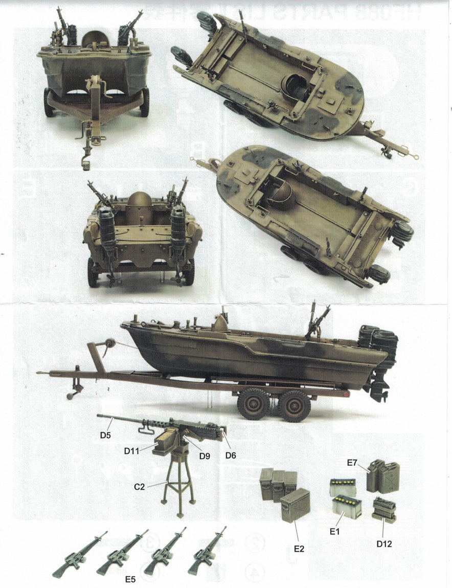 1/35 U.S. Power Cat Tactical Assault Boat, 'Nam - HOBBY FAN 088