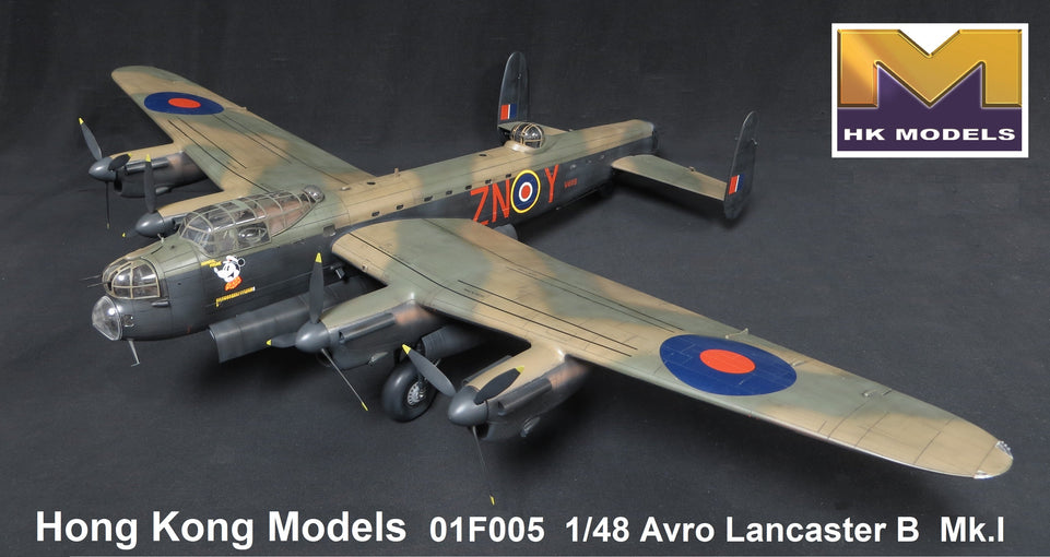 1/48 Avro Lancaster B Mk.I Bomber with Interior Detail by Hong Kong Model