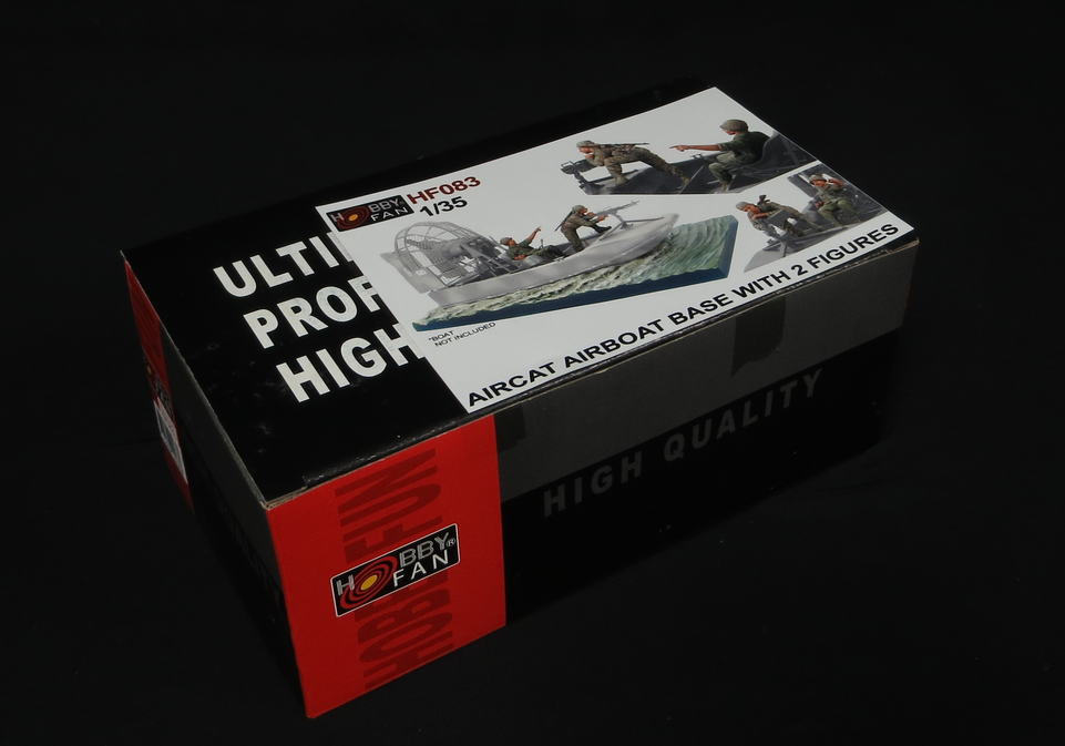 1/35 Hurricane AIRCAT Airboat WATERAMA BASE AND 2 FIGURES by Hobby Fan