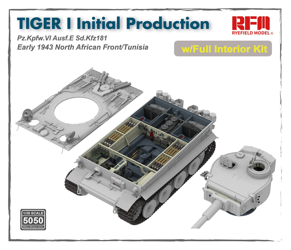 1/35 TIGER I INTIAL PRODUCTION EARLY 1943 w/FULL INTERIOR and TRACKS