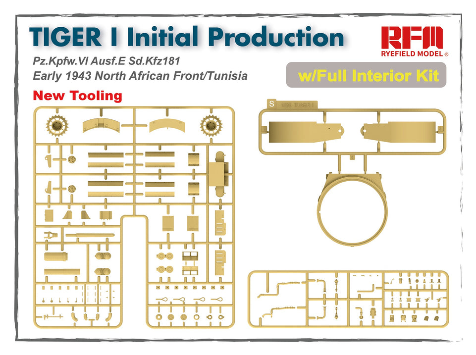 1/35 TIGER I INTIAL PRODUCTION EARLY 1943 w/FULL INTERIOR and TRACKS