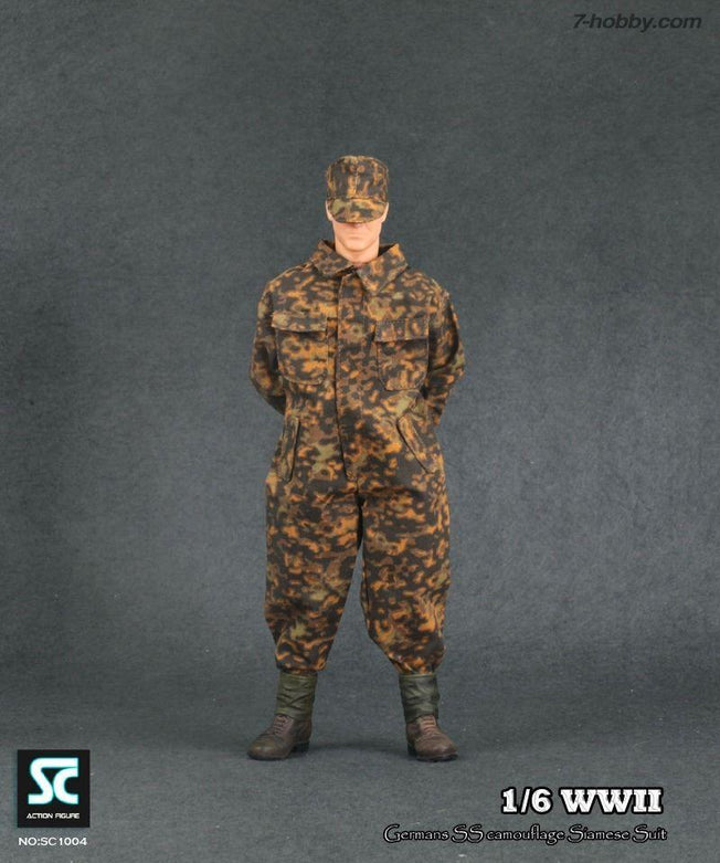 1/6 WWII GERMAN SS CAMOUFLAGE SIAMESE SUIT