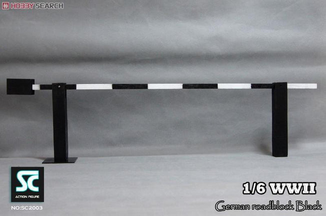 1/6 WWII GERMAN ROADBLOCK - BLACK