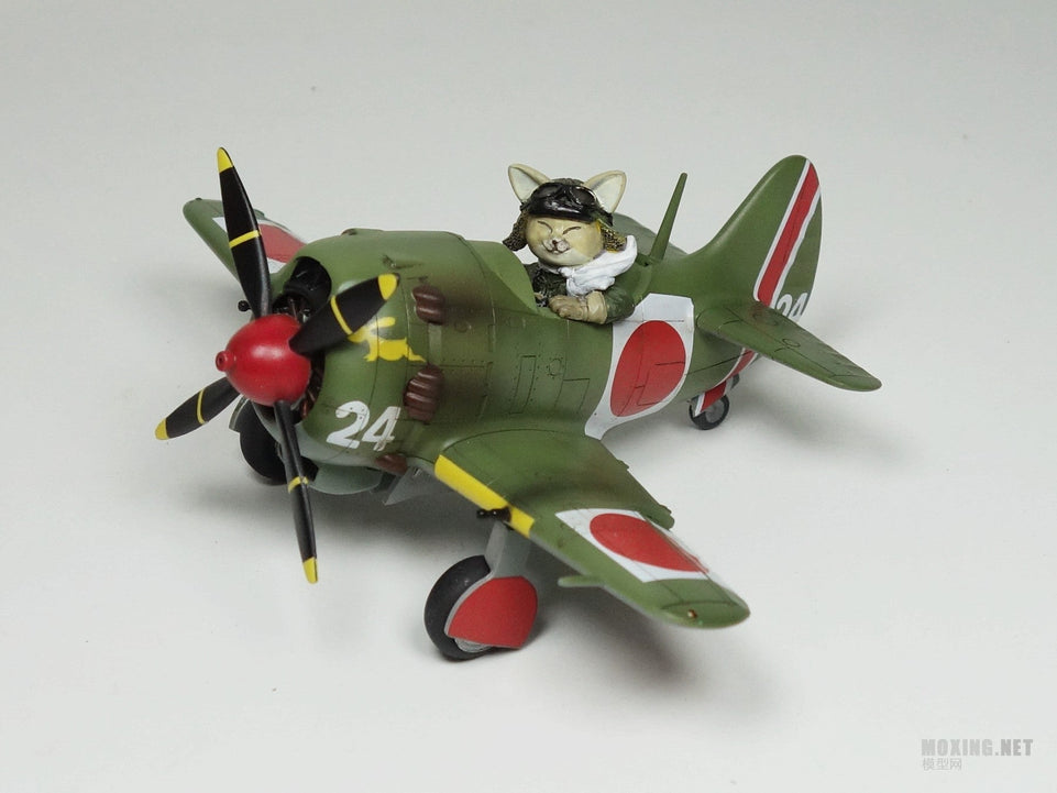 QT NAKAJIMA KI84 FIGHTER AND PILOT (KITTY PILOT) TIGER MODELS
