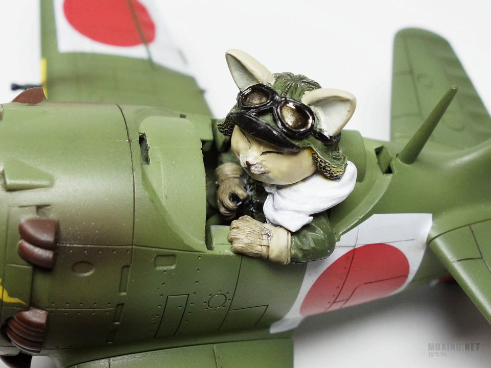 QT NAKAJIMA KI84 FIGHTER AND PILOT (KITTY PILOT) TIGER MODELS