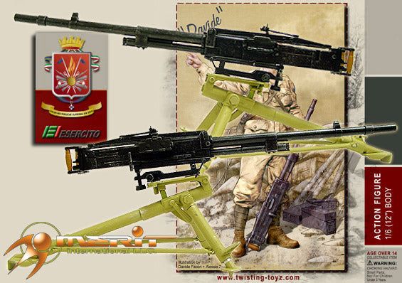 1/6 28th Regiment "PAVIA" Infantry Division Machine Gunner "Davide" w/ Bred By Twisting Toyz