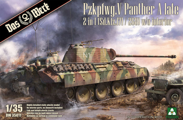 1/35 German Pz.Kpfw.V PANTHER AUSF A LATE Production 2-in-1 KIT