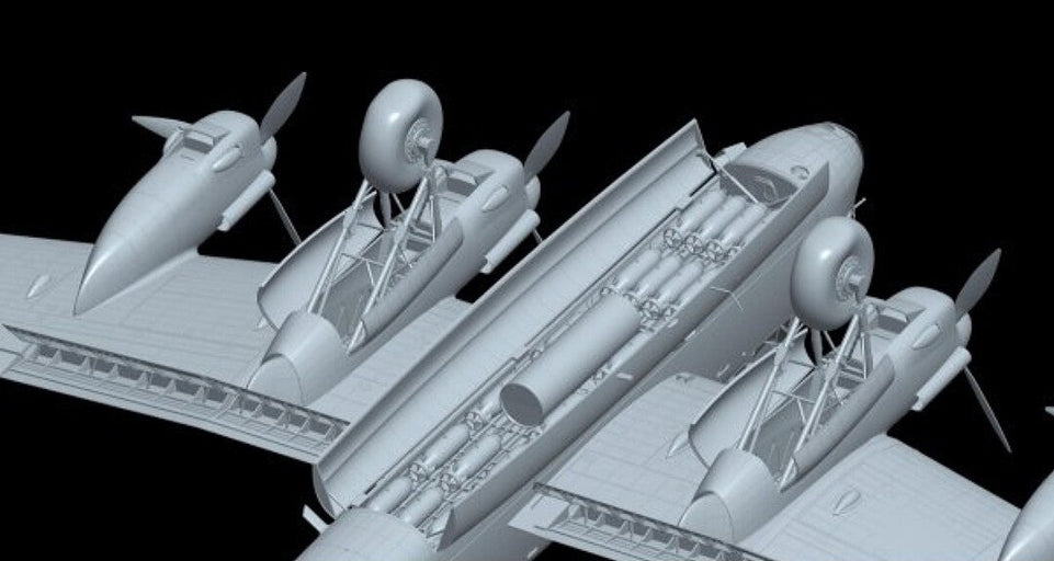 1/32 AVRO Lancaster B Mk.I with Grand Slam Bomb model kit by Hong Kong Model