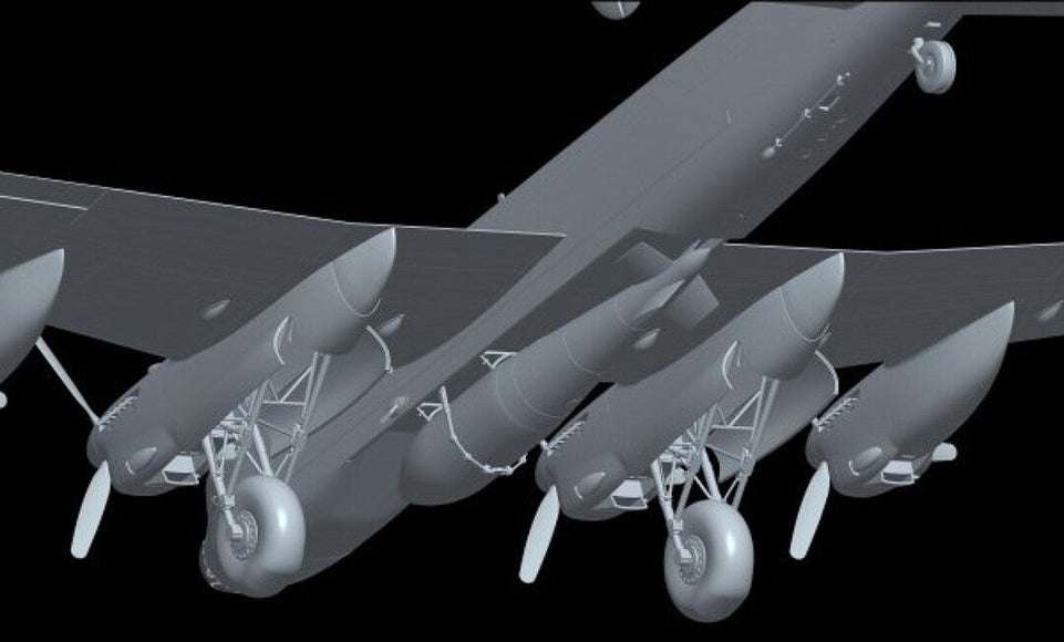 1/32 AVRO Lancaster B Mk.I with Grand Slam Bomb model kit by Hong Kong Model
