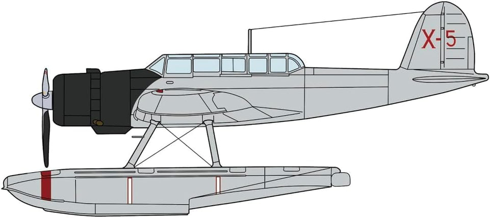 Hasegawa 1/72 Japanese Navy Aichi E13A1 Zero Type Seaplane 11 Type Kimikawa Maru Mounted Machine w/Catapult