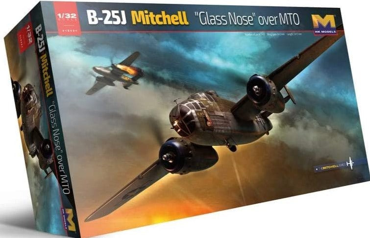 1/32 B-25J Mitchell Glass Nose Over MTO by HONG KONG MODELS #01E024