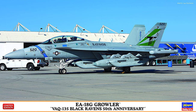 1/72 EA-18G GROWLER "VAQ-135 BLACK RAVENS 50TH ANNIVERSARY" by HASEGAWA 02351