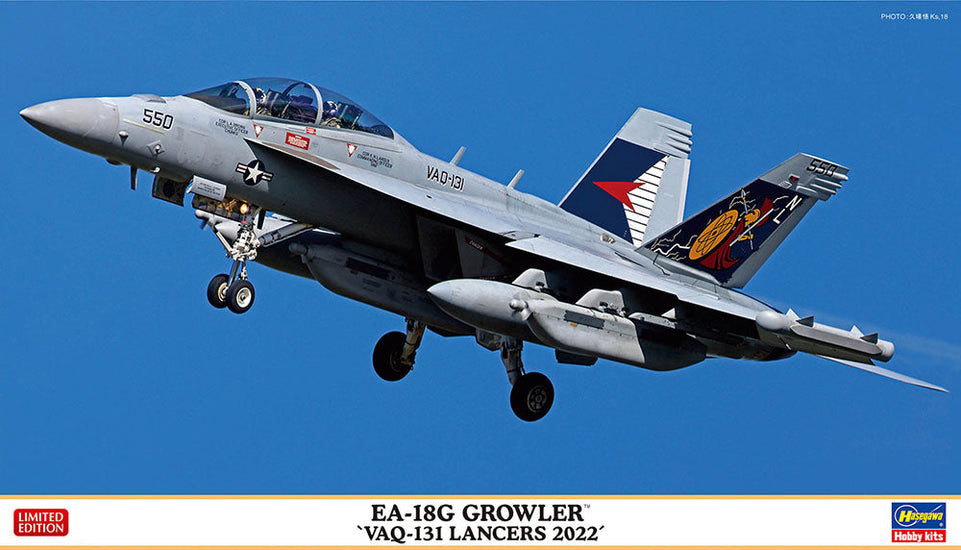 1/72 USN EA-18G Growler “VAQ-131 Lancers 2022” markings HASEGAWA 02429