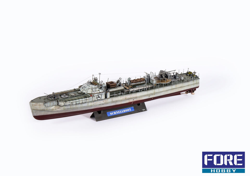 FORE Hobby FOR-1003 1/72 Scale Schnellboot S-38b w/ Display Stand