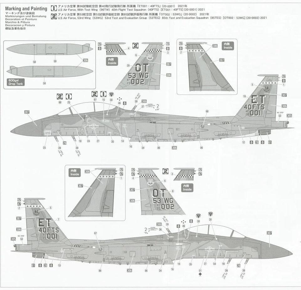 Hasegawa 1-72 F-15EX EAGLE II