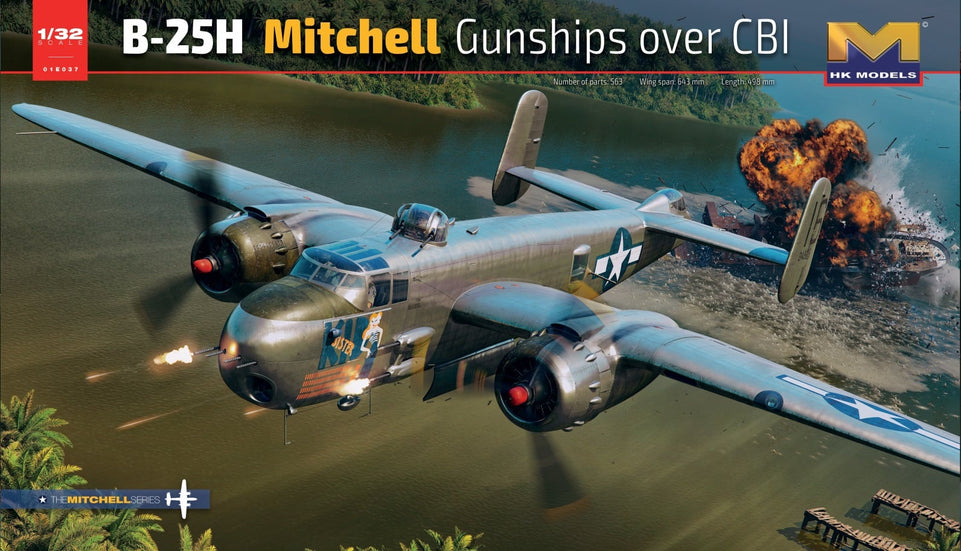 1/32 B-25H Mitchell Gunships over CBI by Hong Kong Model