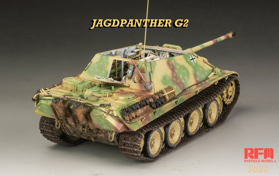 1/35 JAGDPANTHER G2 WITH FULL INTERIOR RYEFIELD MODEL 5022