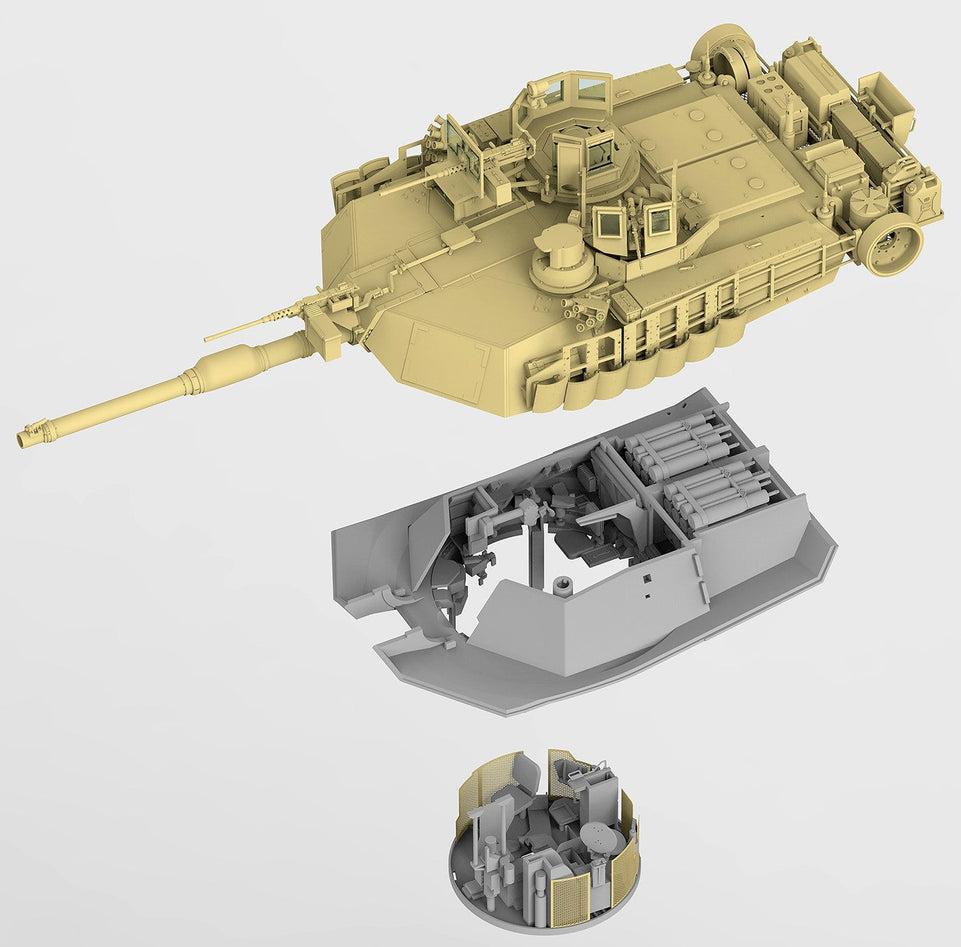 1/35 M1A2 TUSK I/TUSK II WITH FULL INTERIOR RYEFIELD MODEL 5026