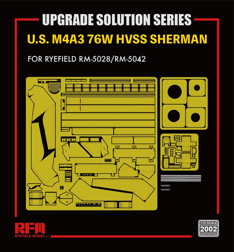 1/35 Up Grade Solution Series - U.S. M4A3 76W HVSS SHERMAN