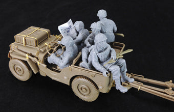 1/35 BRITISH 6 PDR ANTI-TANK GUN (AIRBORNE) w/1/4 TON TRUCK BRONCO MODELS CB35170