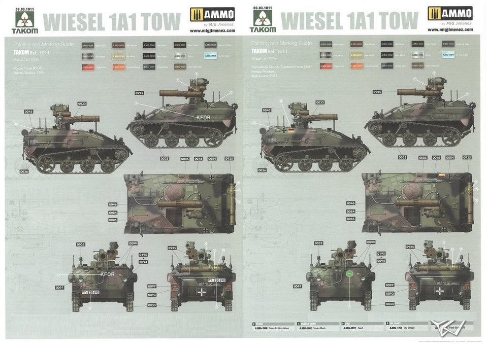 1/16 Takom Wiesel A1 with TOW Missile and Crew Figure