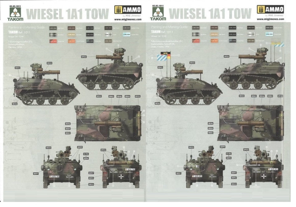 1/16 Takom Wiesel A1 with TOW Missile and Crew Figure