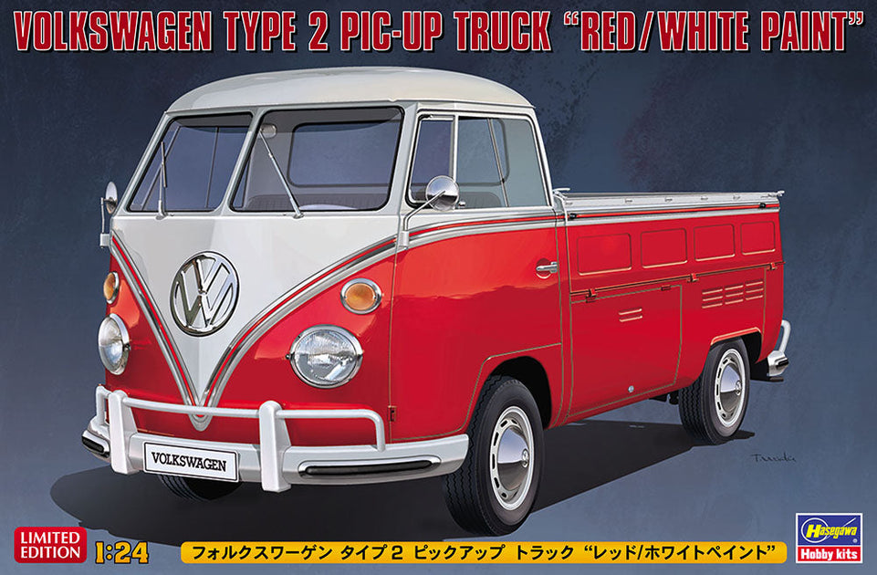 1/24 Volkswagen Type 2 PIC-UP Truck “Red/White Paint” scheme by HASEGAWA