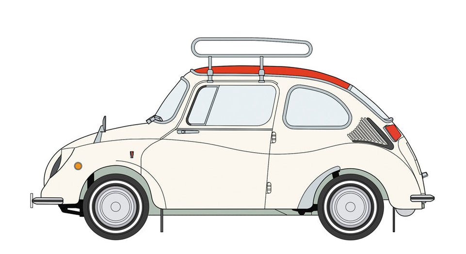 1/24 Subaru 360 Deluxe with roof carrier by Hasegawa #20622