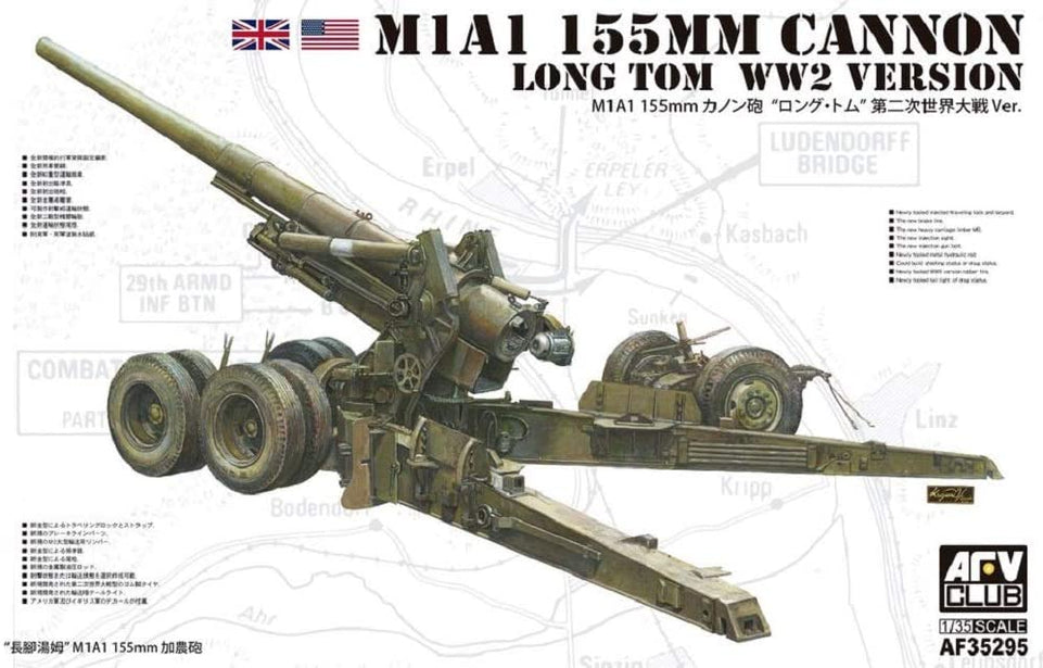 1/35 M1A1 155MM CANNON LONG TOM WWII VERSION - AFV CLUB