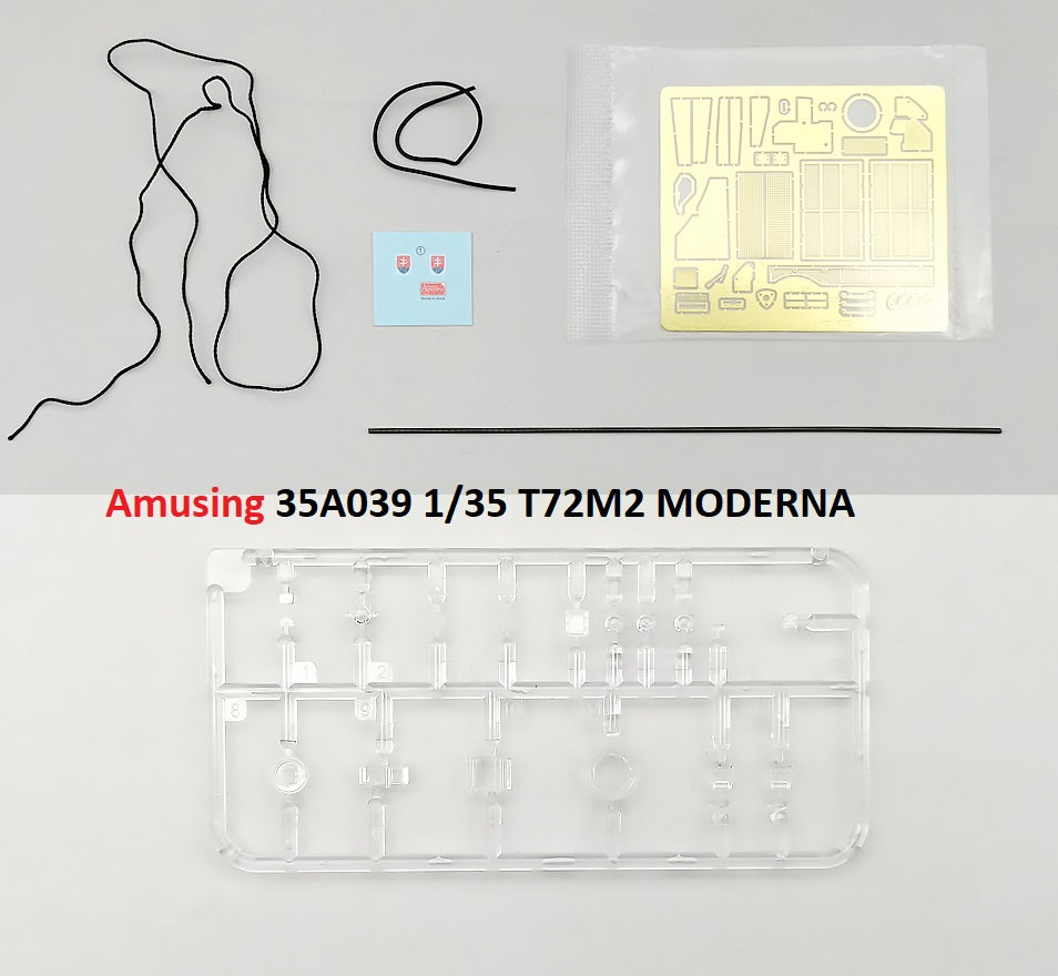 Amusing Hobby 35A043 1/35 Stovakin T-72M2 MODERNA MBT w/ Movable Tracks