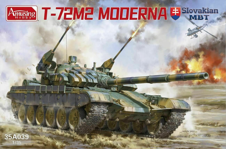 Amusing Hobby 35A043 1/35 Stovakin T-72M2 MODERNA MBT w/ Movable Tracks