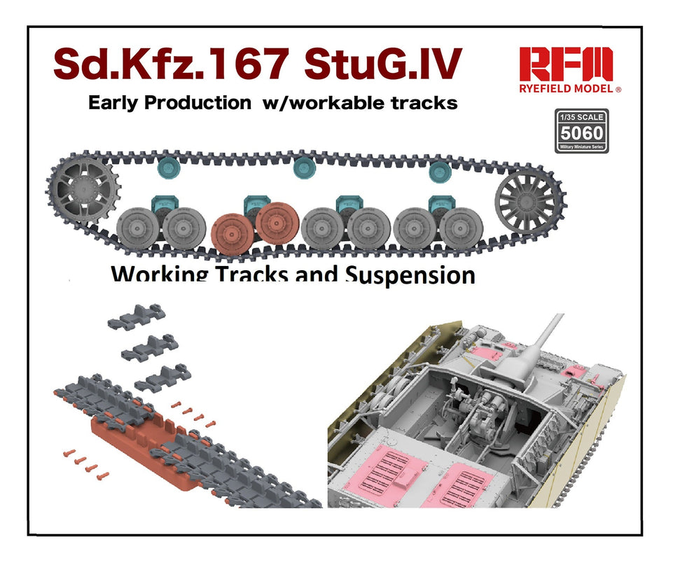 1/35 WWII StuG IV Early w/ Moveable Suspension and Tracks