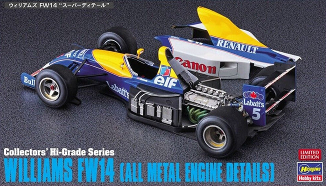 1/24 HI-GRADE WILLIAMS FW14 w/ METAL ENGINE By HASEGAWA 51049