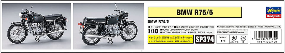 1/10 BMW R75/5 MOTORCYCLE by HASEGAWA 52174